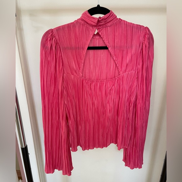 River Island Pink Pleated Blouse - Picture 4 of 5